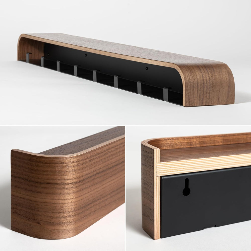 Kazai. Wall-Mounted Coat Rack 'Toke' - Modern Design with Hidden Wall...