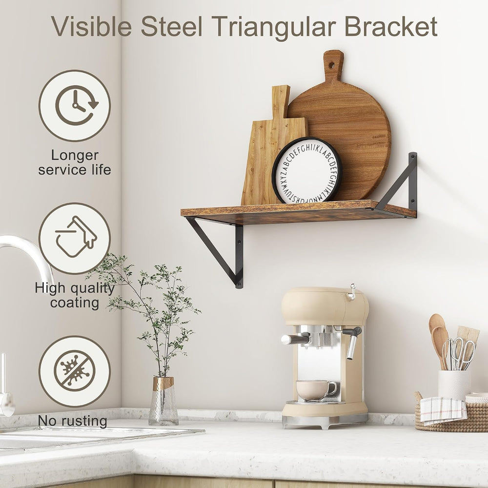 18"W x10"D Floating Shelves, Farmhouse Wall Shelves Home Decor Shel...