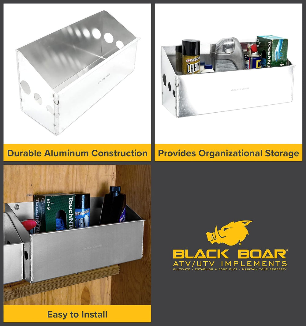Black Boar Aluminum Large Universal Storage Container for Enclosed Trailer/Ga...