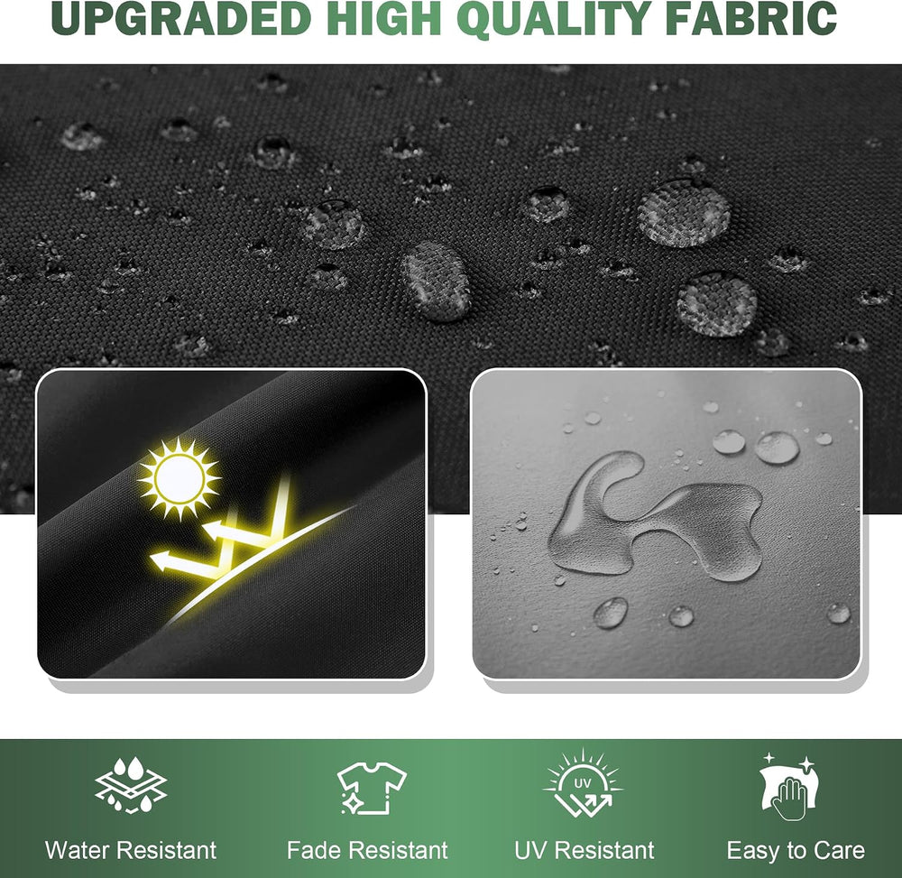 Outdoor Chair Cushions Set of 2, 19x19x3 Inch Waterproof & Fade Resistant...
