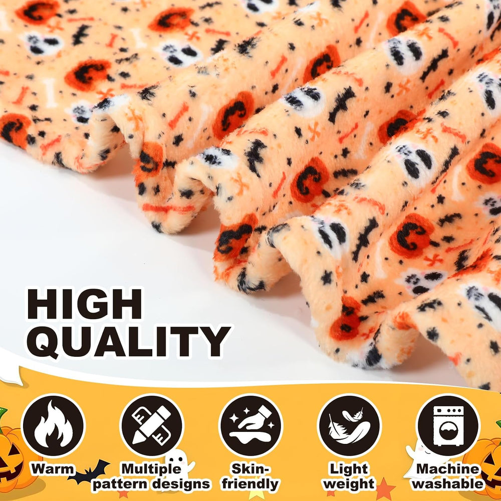 Fanfanwin 6 Pack Halloween Throw Blanket Flannel Blanket 40 x 50 Inch