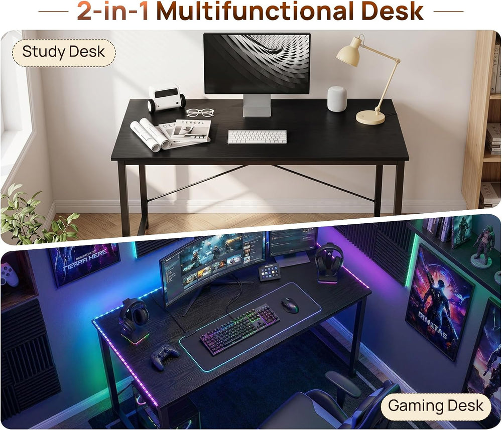 Alpen 44 Inch Computer Desk Office Desk & Writing Table for Home, Black