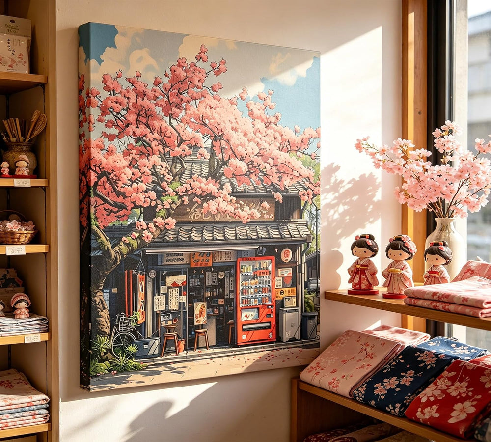 YUBOJIA Japanese Canvas Wall Art 16x24 in