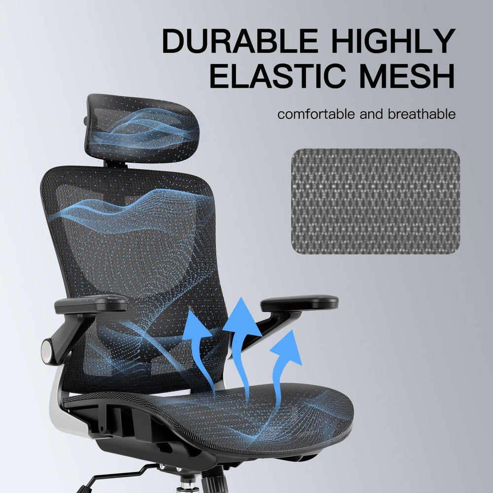 marrap Ergonomic Office Chair, Adjustable Lumbar Support