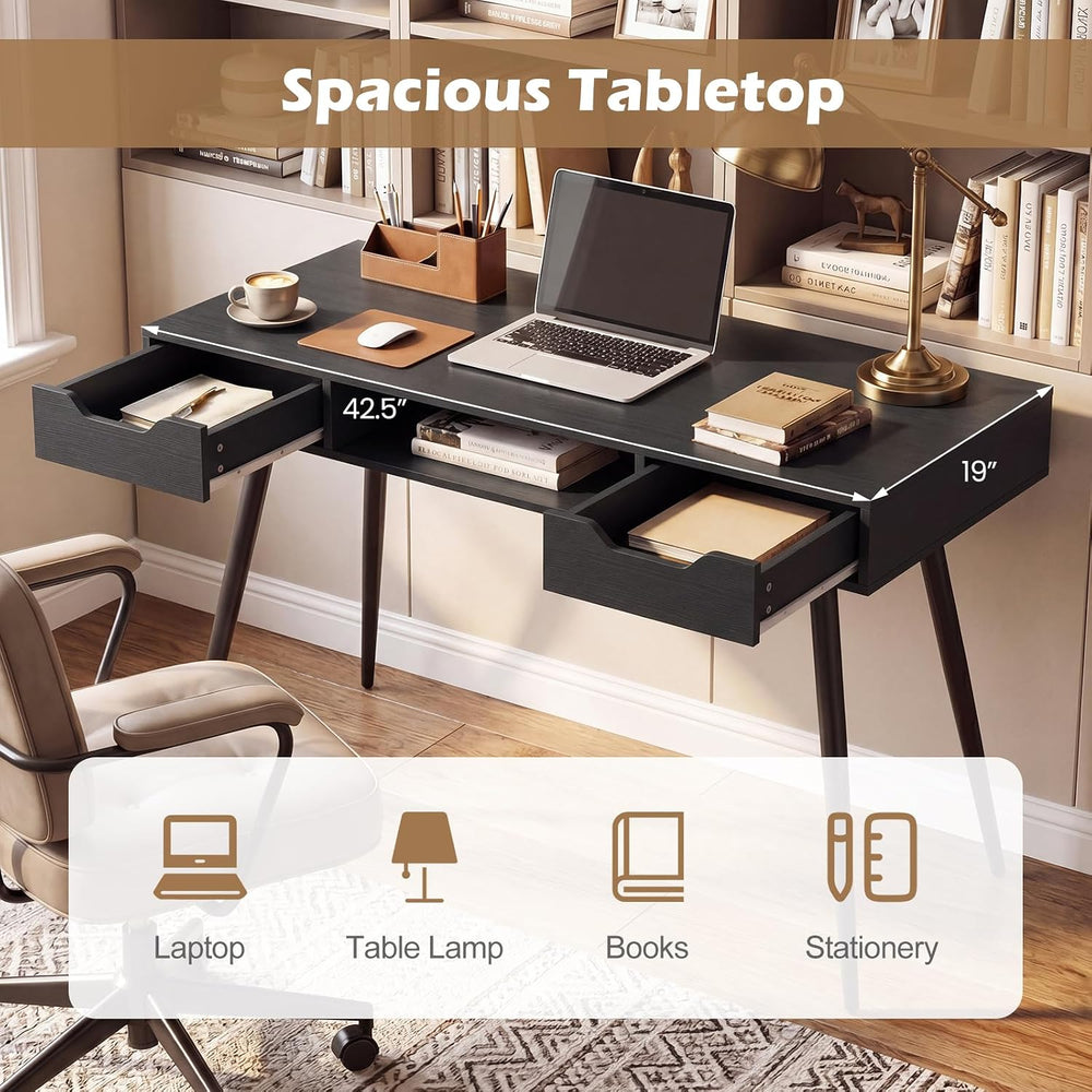 Tangkula Mid Century Modern Computer Desk