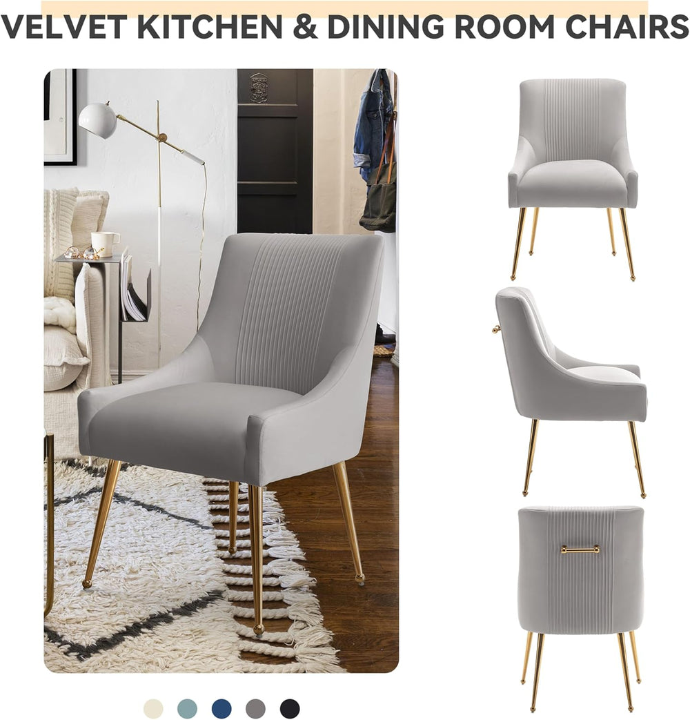 Dining Chairs,Modern Living Room Chairs, Velvet Upholstered Dining Room Chair...