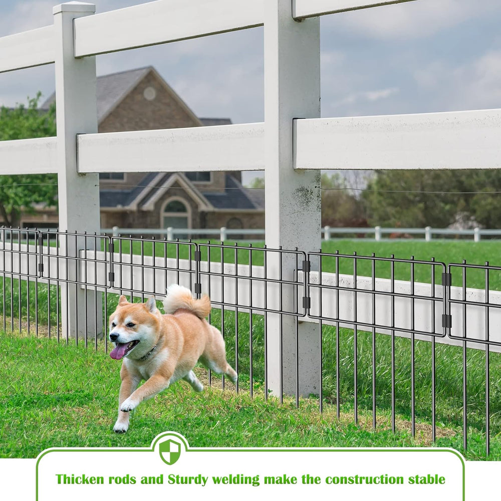Animal Barrier Fence, 17 in(H) X 27 Ft(L) No Dig Garden Decorative Fencing
