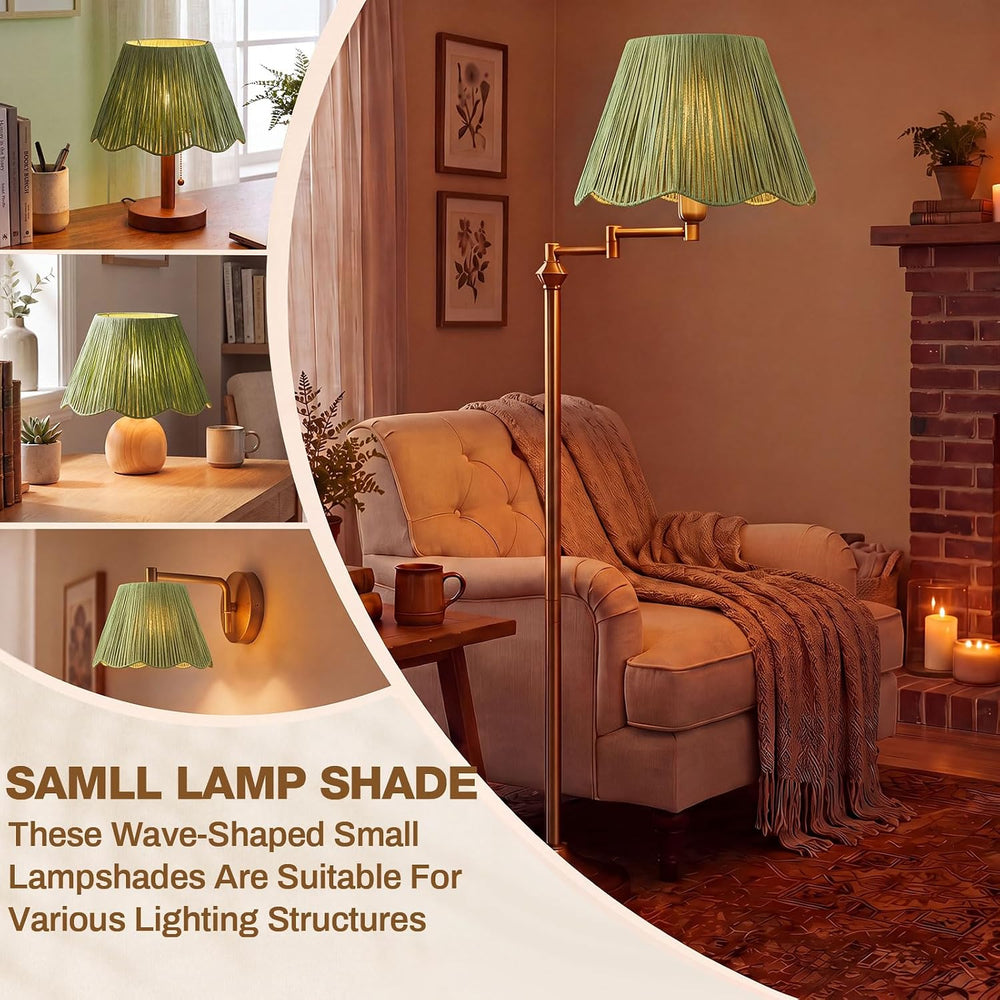 Lewtemi 2 Small Lamp Shade, 5.5" Top x 10" Bottom x 6.6" High,...