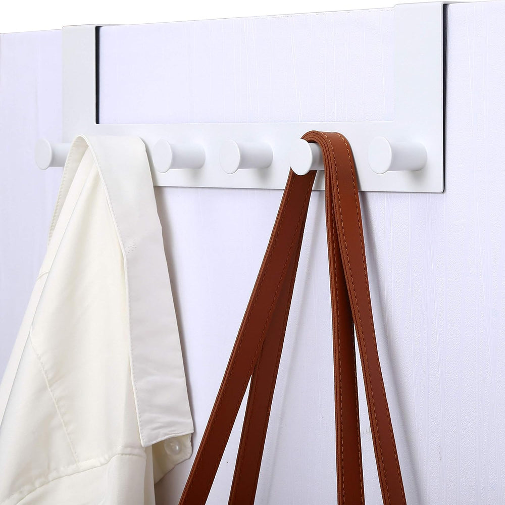 WEBI Over The Door Hook,Door Hanger:Over The Door Towel Rack,6 Peg Door Hooks...