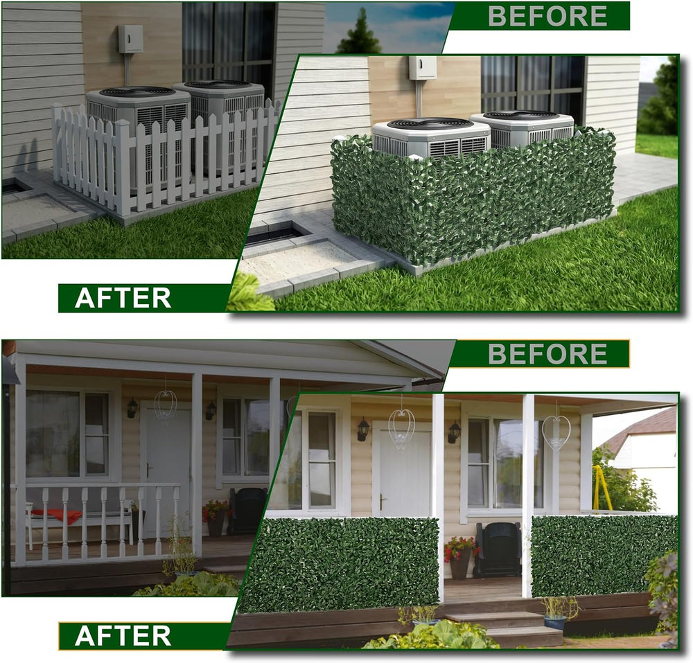 AOKIIE 60"x120" Artificial Ivy Privacy Fence Screen UV-Anti 50SQFT