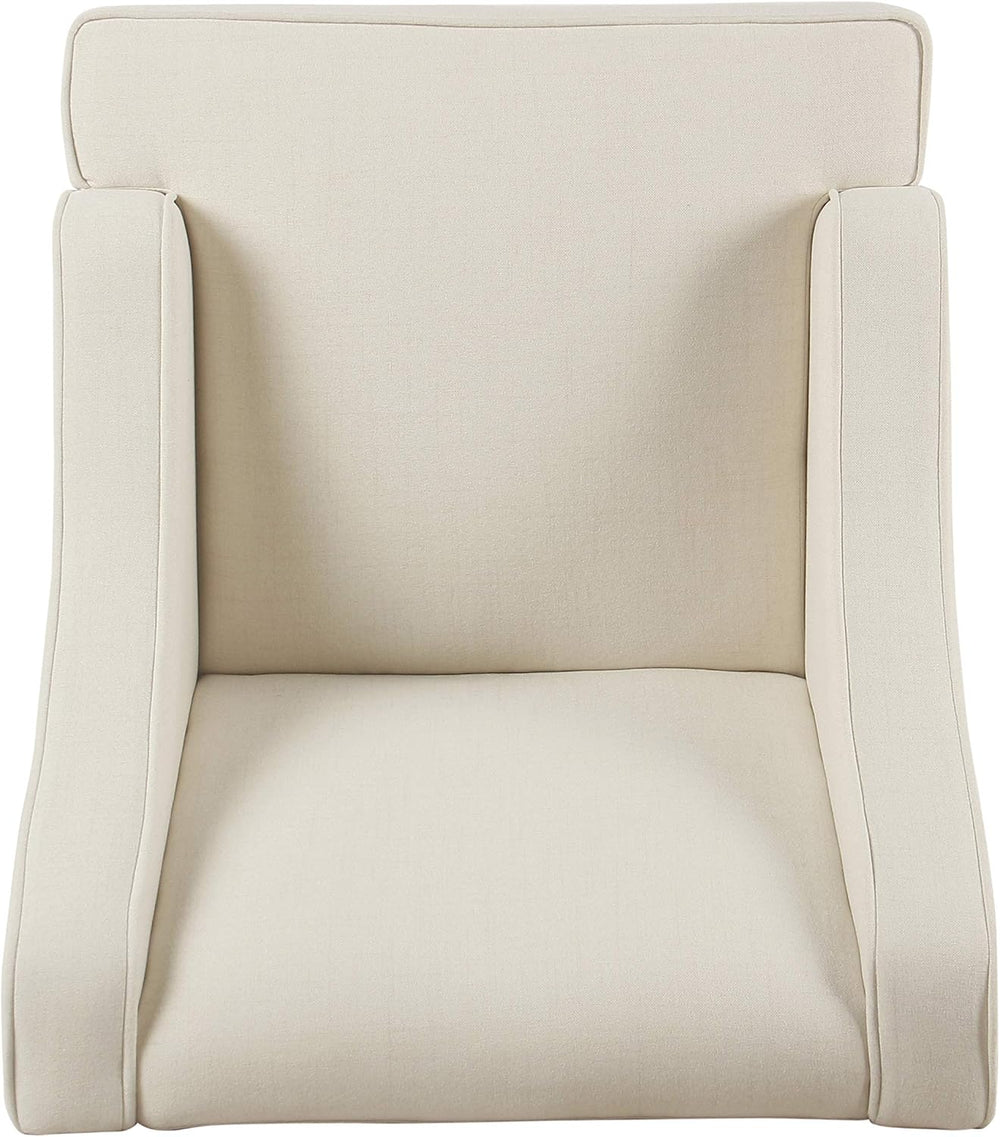 HomePop Classic Swoop Arm Accent Chair - Warm Ivory