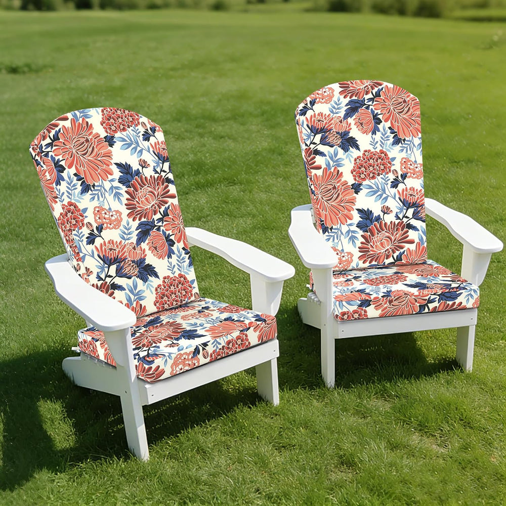 LVTXIII Adirondack Chair Cushions 48x20x2.5 Inch, Water Repellent, Fade Resis...