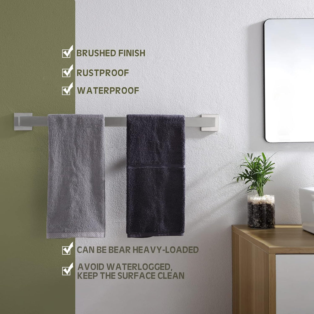 KOKOSIRI 24-Inch Single Towel Bar, Bathroom Kitchen Towel Holder, Wall Mounte...