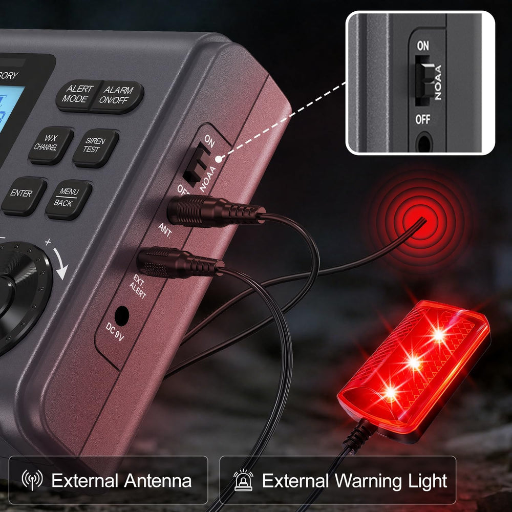 RunningSnail NOAA Weather Radio with 80+Emergency Alerts, 23 S.A.M.E Localize...