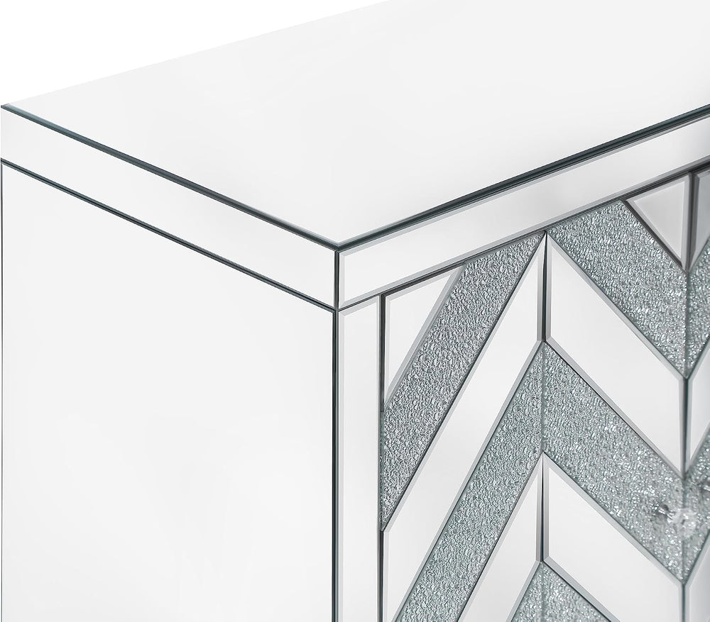 LUMISOL Modern Mirrored Storage Cabinet, 31.5"L x 15.94"W x32.5&quo...
