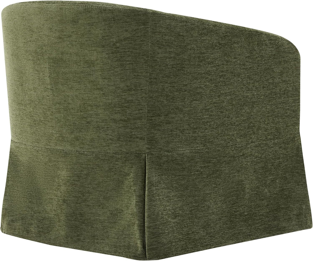 KISLOT Modern Swivel Accent Chair, Barrel Chair, Green