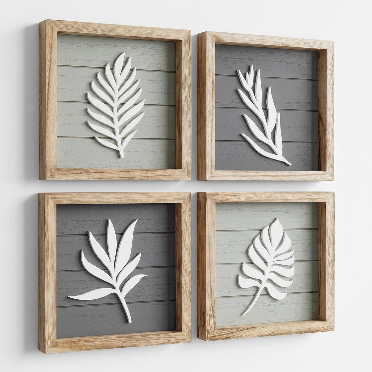 Tide and Tales 3d Framed Wall Art, Set of 4, Farmhouse Wall Decor