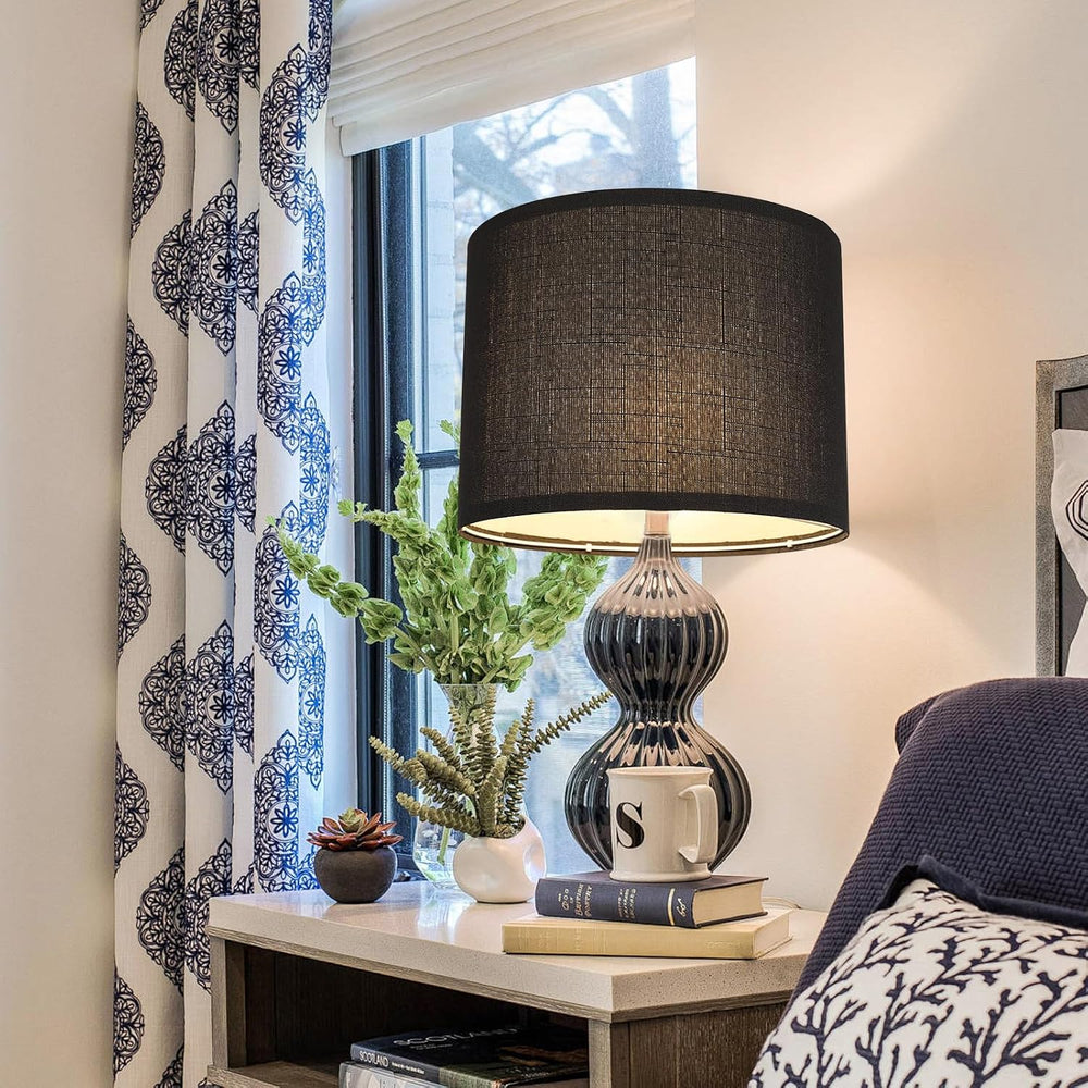 Drum Lampshade Set of 2, Lamp Shades for Table Lamps Floor Lamp, 13" Top...