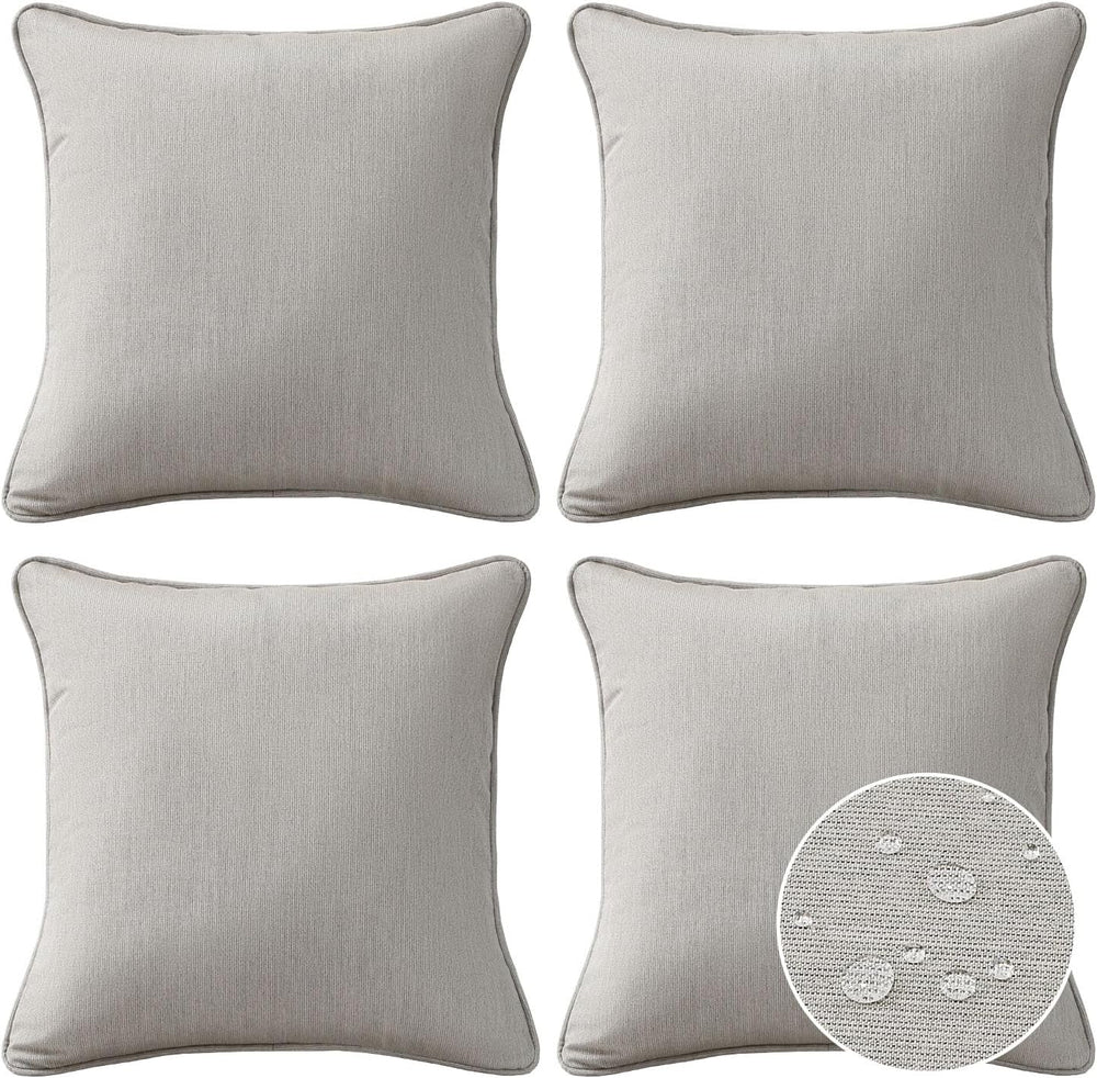Sunbrella Decorative Outdoor Water Repellent Throw Pillows with Inserts, Set ...