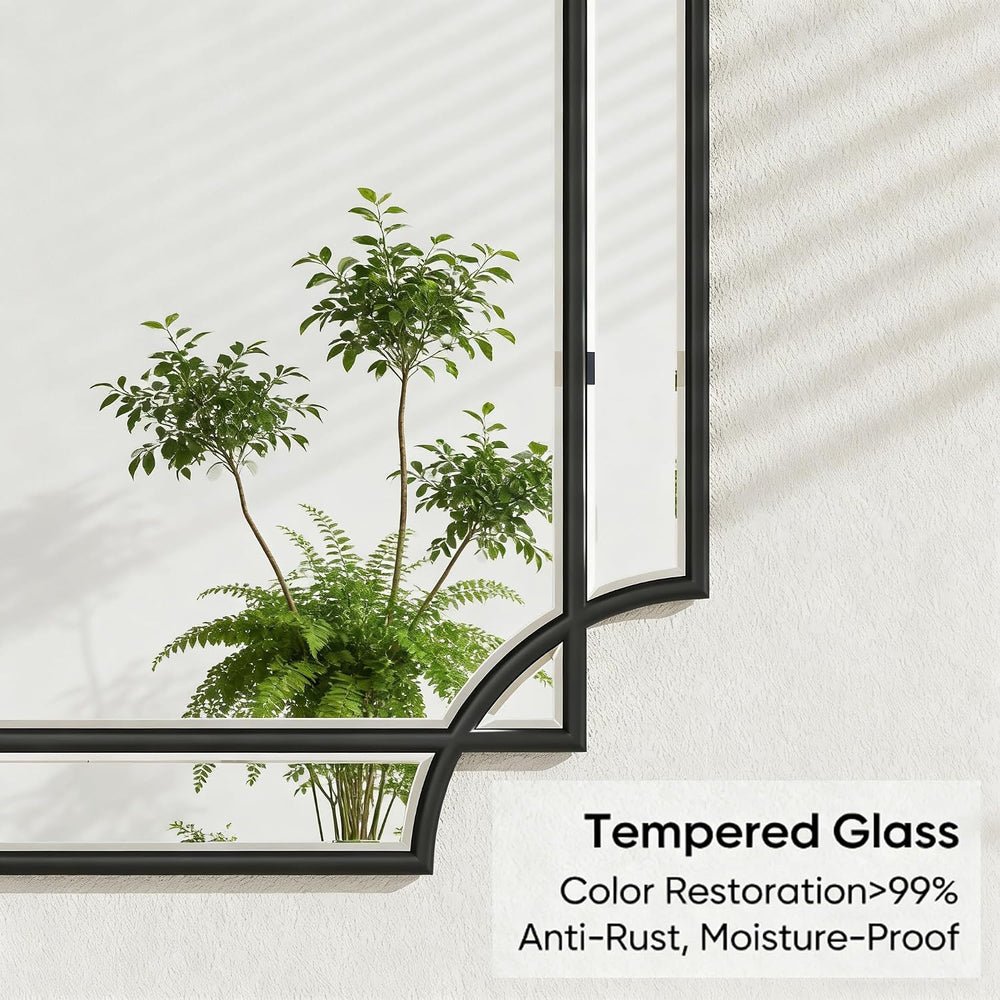 24x36 Inch Bathroom Mirrors for Over Sink, Framed Mirrors for Wall Black
