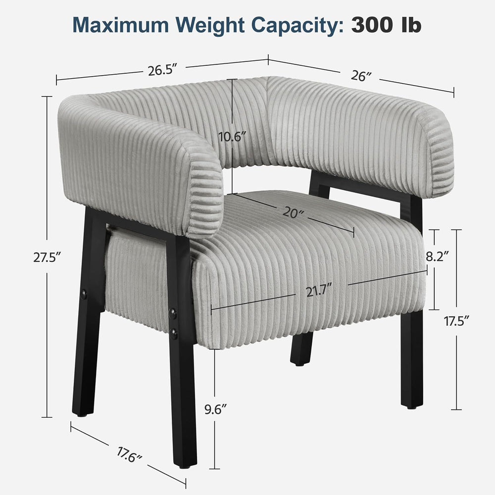 Yaheetech Accent Living Room Chair with Pocket Coiled Seat Set of 2