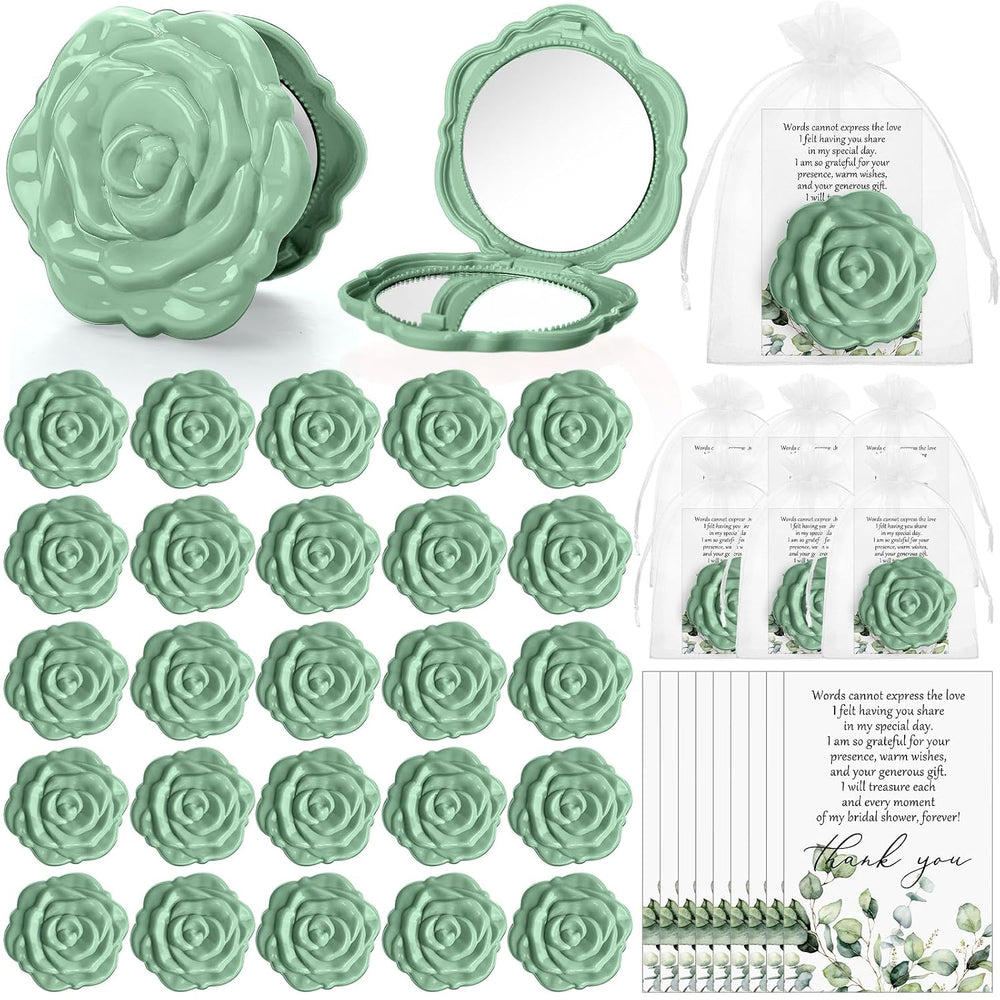 FoldTier 50 Sets Bridal Shower Party Favors for Guests, Green