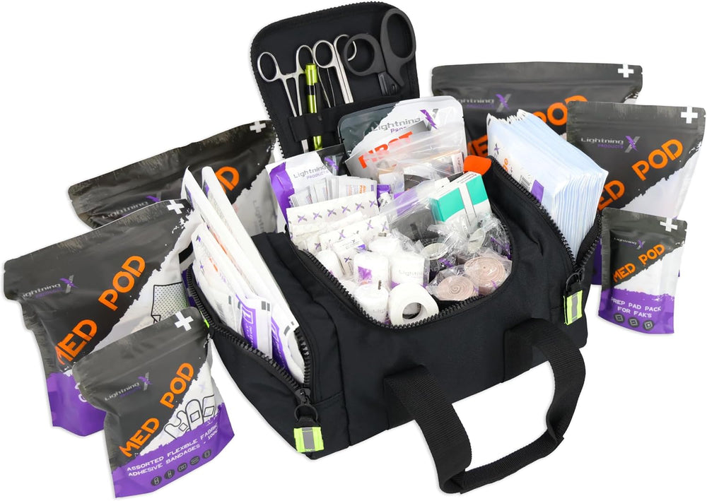 Lightning X Value Compact Medic First Responder EMS/EMT Stocked Trauma Bag w/...