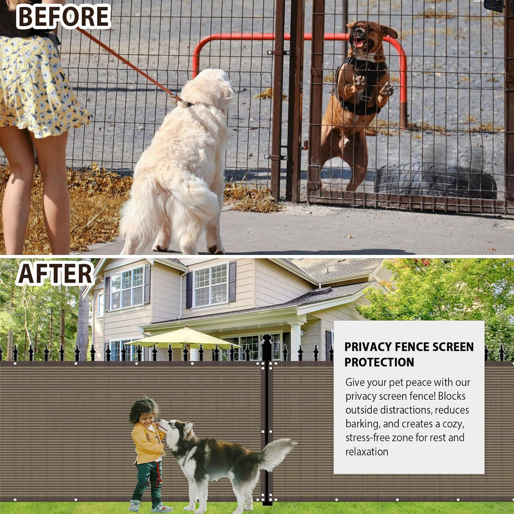 4×50FT Heavy Duty Fence Privacy Screen, 180GSM, 90% Block, Include Zip Ties