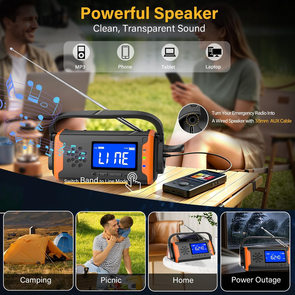 NOAA Weather Alert Radio Digital Display, Emergency Radio, Better Reception