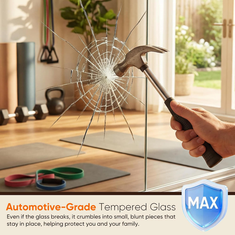 Antok Home Gym Mirror 60"x40" 2PCS, Wall‑Mounted Gym Mirror