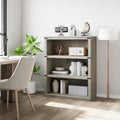 GarveeHome 3 Tier Farmhouse Bookcase, 39.9 in Tall Book Shelf with Storage