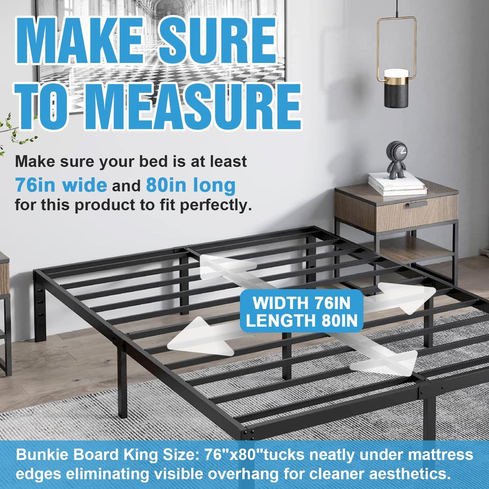 Bunkie Board Queen Size (60x80''), 10mm Bed Boards for Under Mattress...
