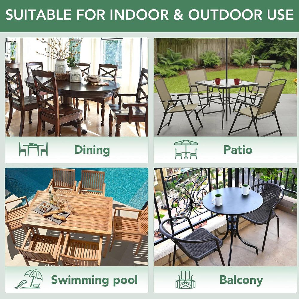 Summsun Outdoor Chair Cushions Set of 6: Waterproof & Fade Resistant Seat...