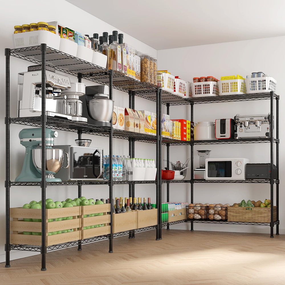 VINGLI 58" W Storage Shelves 1220LBS Heavy Duty Metal Shelving, Upgraded...
