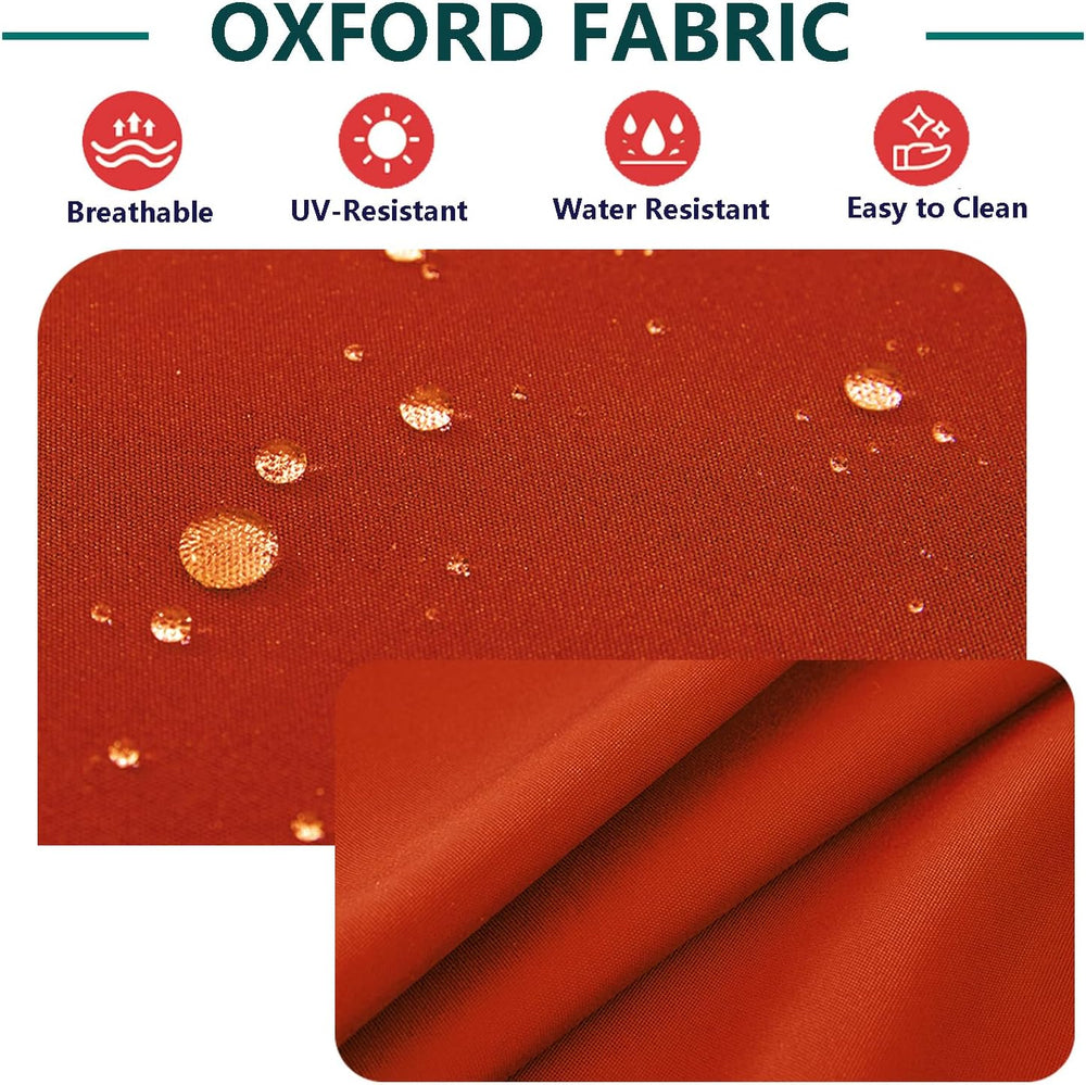 Patio Cushion Covers Replacement 28x28x6, 28x17x6, Spice, 4Pcs