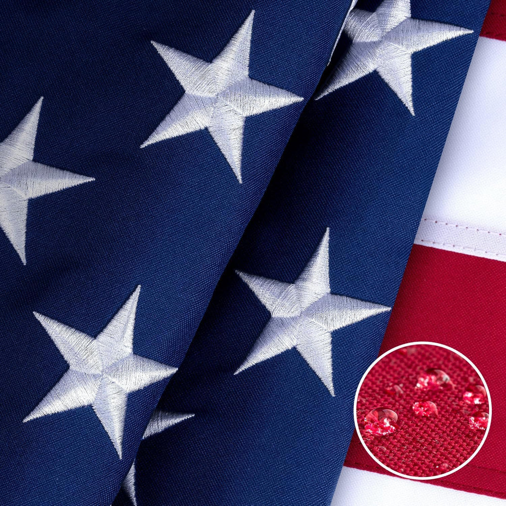 American Flag 4x6 ft for Outside, Tearproof Super Tough Series, Heavy Duty Sp...