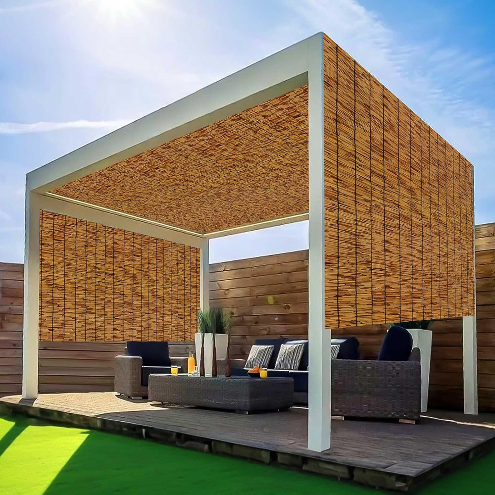 Reed Fencing Rolls,Patio Privacy Screen,Decorative Bamboo Fence Rolls for Pat...