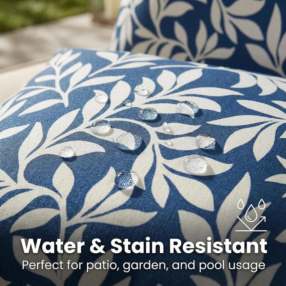 JMGBird Outdoor Patio Pillows Waterproof Pillow Covers with Insert Included