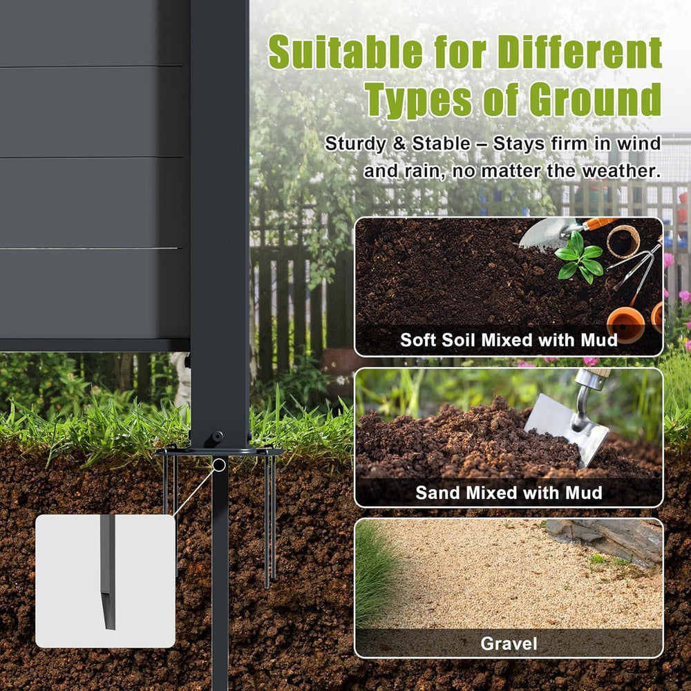 Domi Outdoor Decorative Fences, 50" W x 50" H Air Conditioner Fence...