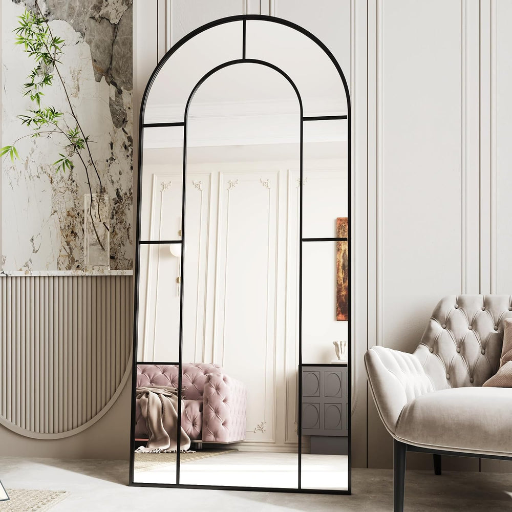 AUYHM 32"x71" Floor Mirror,Standing Mirror Full Length,Large Arched...