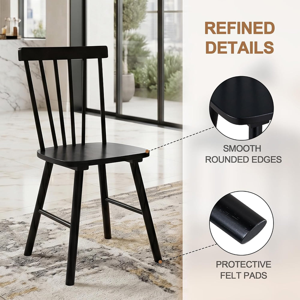 DUHOME Windsor Dining Chairs Set of 4,Spindle Back Dining Chairs