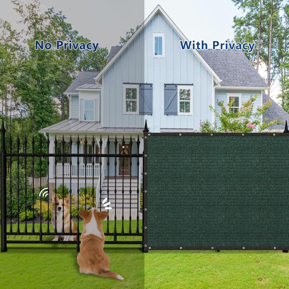 Buzzbazaar 7' x 100' Green Heavy Duty Privacy Fence Screen - Commerci...