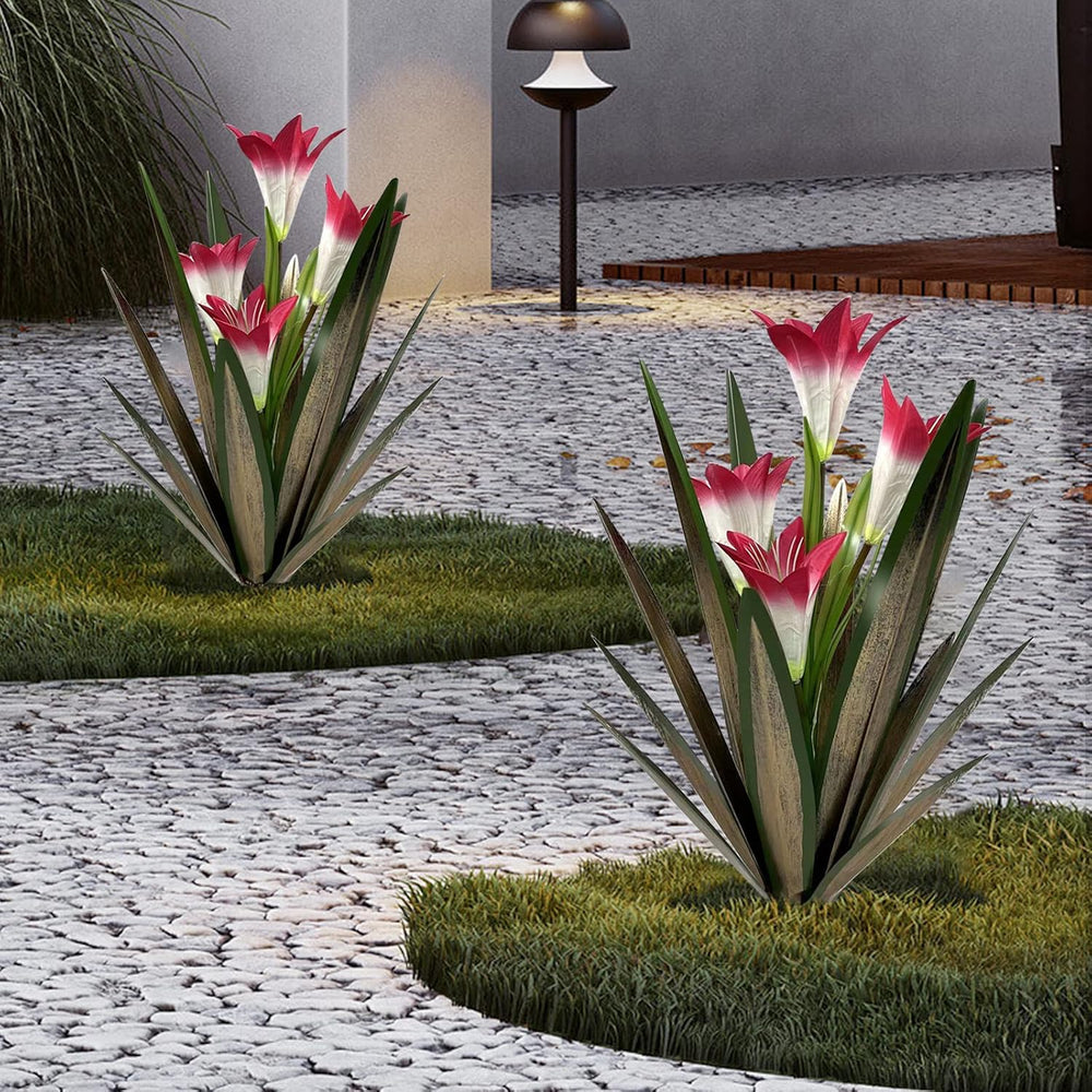 Homight Metal Agave Plant Outdoor Decoration Lily Mexican Yard Art Garden Gif...