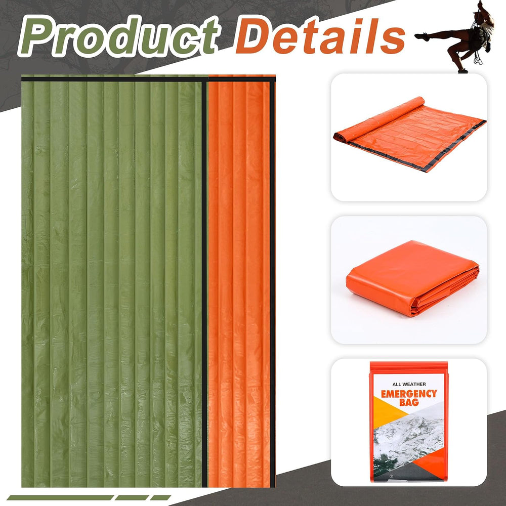 Preboun 20/50/70 Pcs Emergency Sleeping Bag Survival Bivy Sack