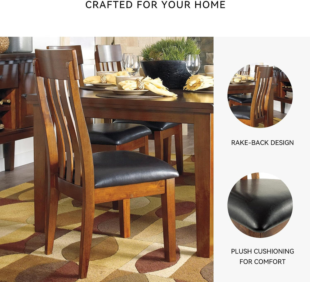 Signature Design by Ashley Ralene Wood Dining Chairs Set of 2, Brown