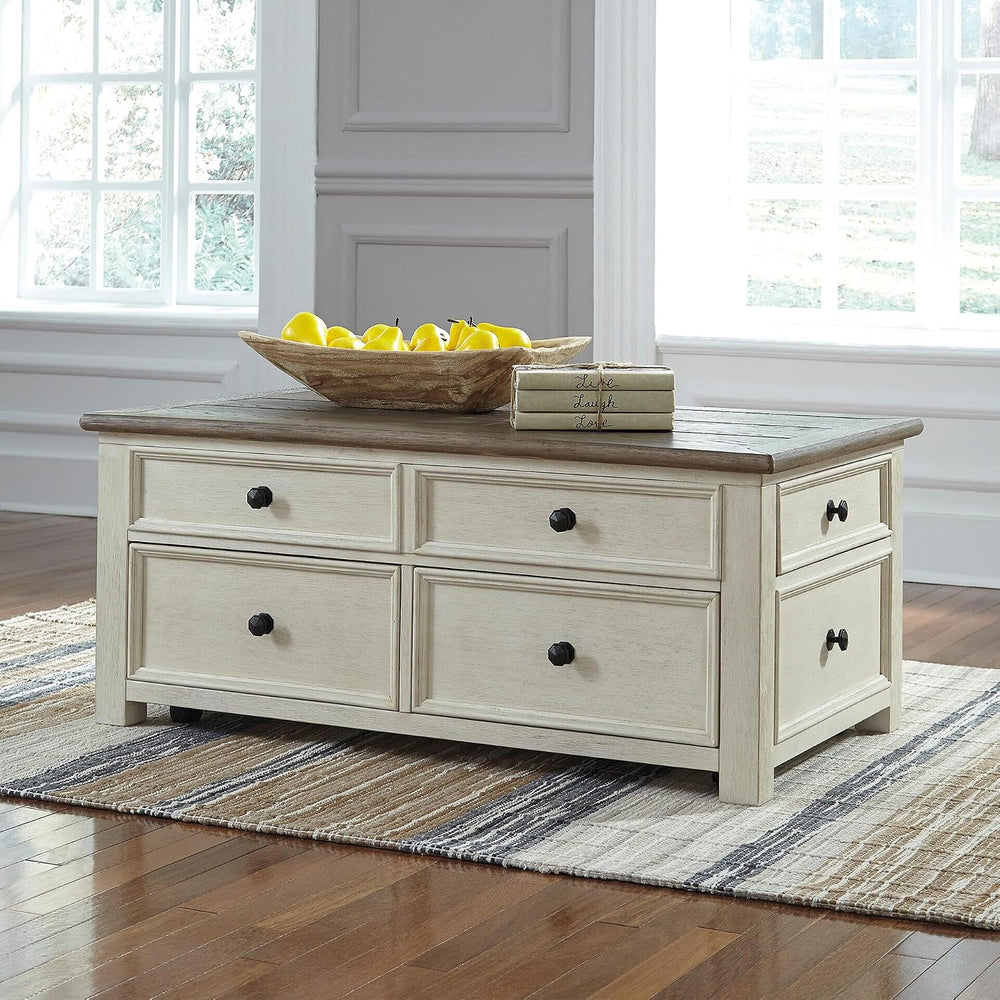 Signature Design by Ashley Bolanburg Farmhouse Lift Top Coffee Table