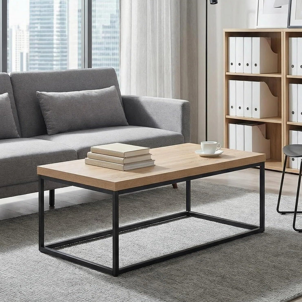 CENSI Natural Oak Coffee Table/Center Table, 47-Inch