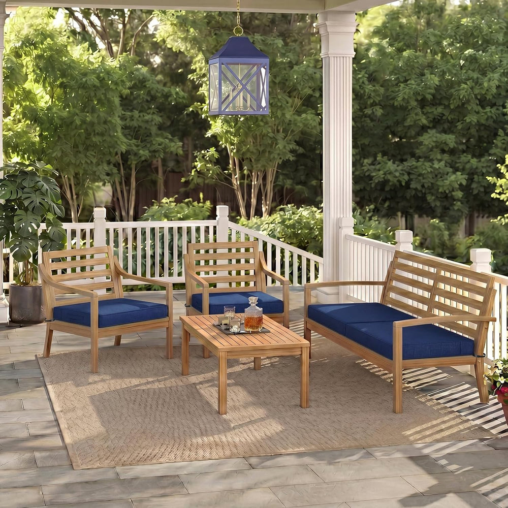 Outdoor Seat Cushions for Patio Furniture, 19x19 Inch Square Patio Chair Cush...