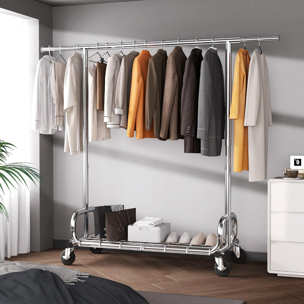 HOKEEPER Clothing Racks Heavy Duty Clothes Rack Adjustable Garment Rack