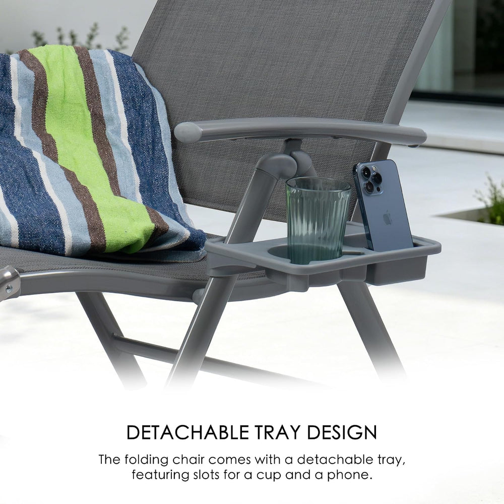 Kozyard 2 Pieces Aluminum Outdoor Chaise Lounge Chairs